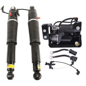 2x Rear Shock Absorbers +1x Air Compressor Fits Escalade Suburban Yukon 23151122 - Picture 1 of 8