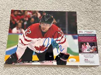 Foto firmada por Jarome Iginla 8x10 certificado de autenticidad JSA autografiado Calgary Flames Team Canadá Foto 1 de 3