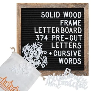 Felt Letter Board with Precut Letters Number Set 10x10 Inch, First Day School... - Picture 1 of 9