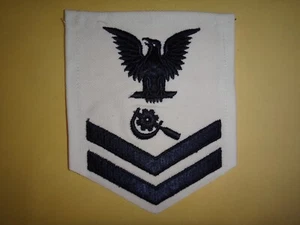 US Navy Petty Officer 2nd Class PO2 MACHINE REPAIRMAN Large Chevron - Picture 1 of 3