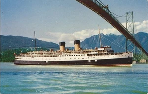Postcard Vancouver British Columbia CPR Princess Patricia 1956 - Picture 1 of 1