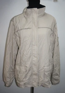 SJB Active Lightweight Windbreaker Jacket Womans Sz XL Beige - Picture 1 of 4