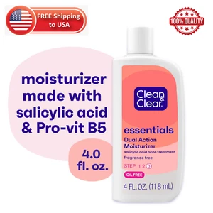 Clean & Clear Essentials Dual Action Acne Facial Moisturizer, 4 fl. oz - Picture 1 of 9