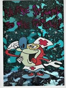 Topps Nickelodeon The Ren & Stimpy Show 1993 lámina/tarjeta prismática #31 como nueva - Imagen 1 de 1