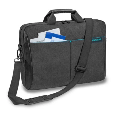 Notebooktasche bis 17,3 Zoll (43,9cm) Laptoptasche mit Zubehörfach, schwarz - Bild 1 von 4
