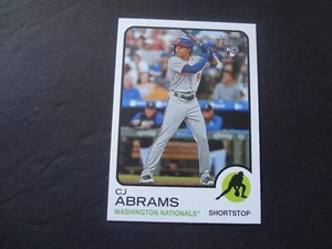 2022 Topps Heritage CJ Abrams Rookie Team Name Color Swap Variation 501 RC SP - Picture 1 of 2
