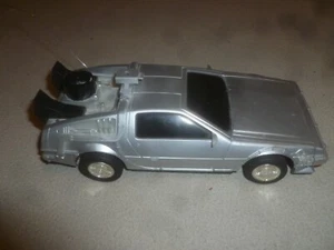 VINTAGE JRL BACK TO THE FUTURE II 2 RADIO CONTROL CAR SILVER DELOREAN 1989 - Picture 1 of 7