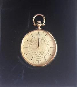 Vintage 1970-1980s MUSC Commemorative Seiko Pocket Watch, original case and box! - Picture 1 of 6