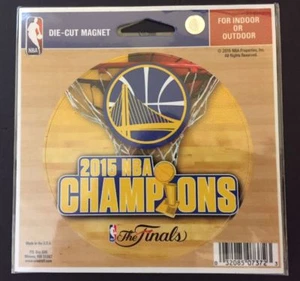 GOLDEN STATE WARRIORS MAGNET 2015 NBA FINALS CHAMPIONS ROUND DIE CUT CHAMPS 2022 - Picture 1 of 1
