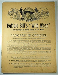 Buffalo Bill Wild West Show Old Program French Photos Illustrations 1905? - Picture 1 of 14