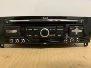 CABEZAL UNIDAD RADIO REPRODUCTOR CD PEUGEOT CITROEN BLUETOOTH 96751720XN (ARRIBA) - Imagen 1 de 14