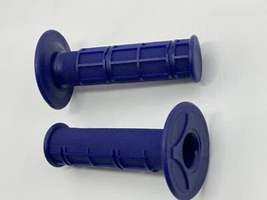 Gel soft Grips Universal Motorcycle for  7/8" 22mm Handle Bar throttle blue pair - Picture 1 of 5