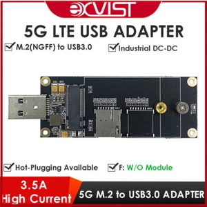 5G IoT/M2M-optimized LTE M.2(NGFF) Module to USB3.0 Adapter W/NANO SIM Card Slot - Picture 1 of 6