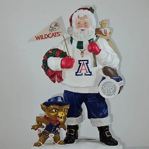 Danbury Mint University of Arizona Wildcats Santa Statuette Vintage Collectible - Picture 1 of 5