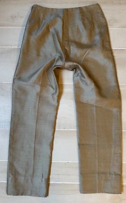 Ann Taylor Loft Pantalón de vestir seda beige tostado talla 2 mujer 27" entrepierna Foto 1 de 4