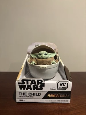 Star Wars The Mandalorian The Child & Pram RC 27 MHz w/ Remote Baby Yoda ~ New - Image 1 of 4