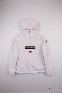 Boys Napapijri White Anorak Windbreaker Jacket - Picture 1 of 6