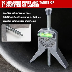 Measure Pipe Diameter Pipe Center Finder Centering Tool Construction Site - Picture 1 of 8