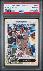 2017 Topps Gypsy Queen #168 Aaron Judge RC W/Cap - PSA 10 - GEM MINT - Picture 1 of 2