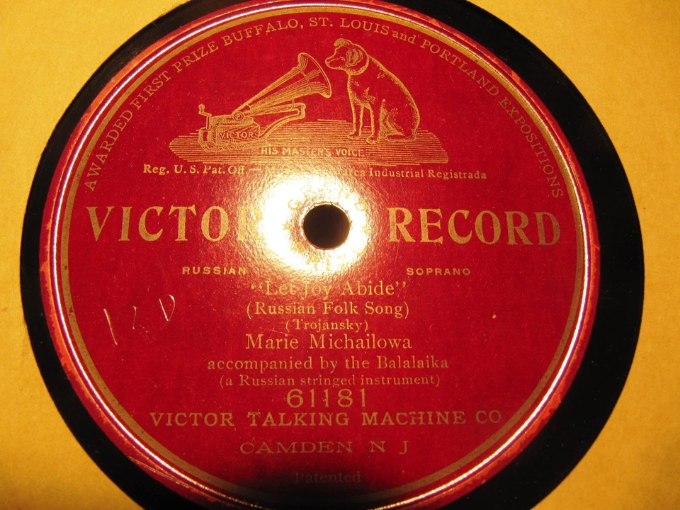 1907 RUSSIAN Boris Troyanovsky Balalaika Marie Michailowa LET JOY ABIDE 61181 - Image 1 of 1