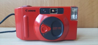 Canon Snappy S – 35mm Filmkamera – Rot – Getestet & Funktionsfähig – Vintage - Bild 1 von 4