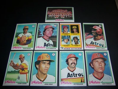 1978 TOPPS HOUSTON ASTROS TEAM COMPLETE SET 27 CARDS EXMT/NM IN BOX HOLDER - Image 1 of 4