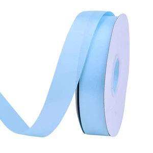 Light Blue Double Face Satin Ribbon 1 inch 50 Yards for Gift Wrapping Flowers - Picture 1 of 5