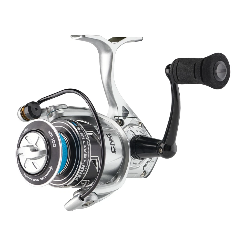 Penn Battle III DX Spinning Fishing Reels, Black/Silver | FREE 2-DAY SHIP - Image 1 of 1