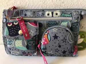 MUJER LILY BLOOM AZUL/MULTI NOCTÁMBULO KIM MÚLTIPLES CREMALLERAS PULSERA/CARTERA NUEVO CON ETIQUETAS - Imagen 1 de 10