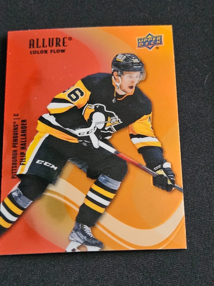2022-23 Upper Deck UD Allure FILIP HALLANDER SF-40 Red Orange Color Flow - Image 1 of 1