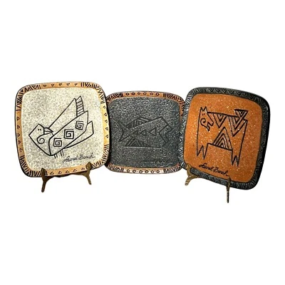 Laurel Burch para Bella Casa TODA Stonewear Platos Baratija Plato Snack Platos Foto 1 de 4