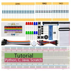 Basic Starter Kit for Raspberry Pi 5 4 B 3 B+ 400 Zero 2 W 383-Page Detailed ... - Afbeelding 1 van 7