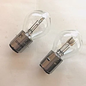 2 NEW S2- SCOOTER SNOWMOBILE ATV HEADLIGHT BULBS 12V35/35W BA20D 12728 - Picture 1 of 1