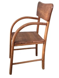 Cottagecore Antique Childs Chair American Cherry Bent Wood Handcrafted Heirloom - Picture 1 of 18