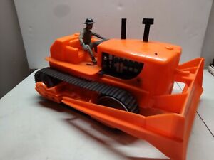 Vintage Marx Giant BullDozer Toy Battery operated in original Box Dozer & Driver