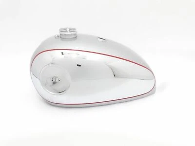 Gas Tank For Bsa Gold Star In Silver Paint Chrome With Cap and Tap (Fuel Tank) - Image 1 of 4