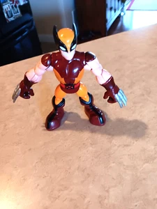 2012 Marvel Playskool Heroes 5” Classic X-MEN WOLVERINE HASBRO Squeeze Action - Picture 1 of 6