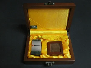 Blanko Chinesischer Stein Siegel Stempel Schnitzset Dunkelgrün und Weiß Stein  - Bild 1 von 7