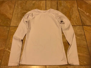 BCG Girls White Long Sleeve Thermal Crew Neck Active Shirt S(7) - Picture 1 of 2