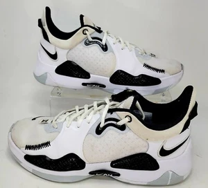 2021 Nike PG 5 Team TB Paul George Basketball Shoes White Black Size 9 - Picture 1 of 11