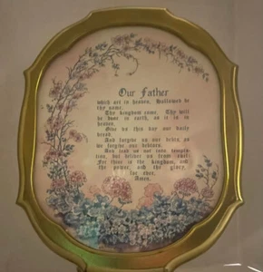 OUR FATHER ... Home Interiors and Gifts. Metal Frame... LORD'S PRAYER. 15X11 - Picture 1 of 4