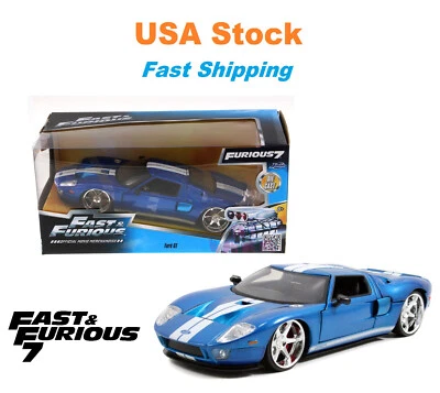 Fast And Furious Ford GT Hard Top JADA, Diecast Model Toy Car, 8.5", 1:24 - Image 1 of 4