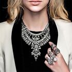Girl Charm Vintage Statement Necklaces Silver Plated Patterned Gift Necklace 1pc