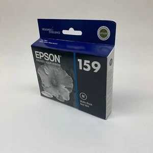 Matte Black T1598 Genuine Epson Stylus R2000 T159 UltraChrome Ink Exp. 2021 - Picture 1 of 2
