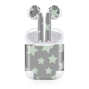 Dekorfolie Schutzfolie Air Pod Hülle Design Folien Set Sterne Salbei R188-13 - Zdjęcie 1 z 7