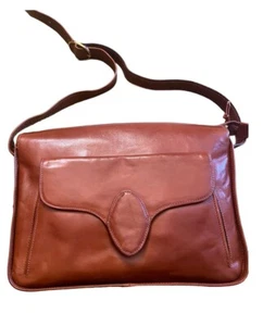 Vintage Lord & Taylor Italian Leather Bag Italy Shoulder Bag Adjustable Strap - Picture 1 of 8