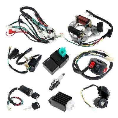 Complete Stator Wiring Harness CDI Ignition Coil Solenoid Set for ATV Electric - Image 1 of 4
