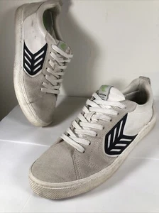 Cariuma Catiba Pro Skate Sneakers Unisex M 11.5W 13 Ivory Suede Travel Surfer 90 - Picture 1 of 11