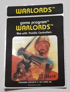 Etiqueta de repuesto Atari 2600 Warlords - Corte a máquina solo pelar y pegar - Imagen 1 de 3