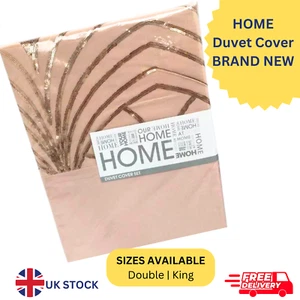 BLUSH PINK/SEQUIN DOUBLE DUVET SETS - Double and King size available - BRAND NEW - Picture 1 of 1